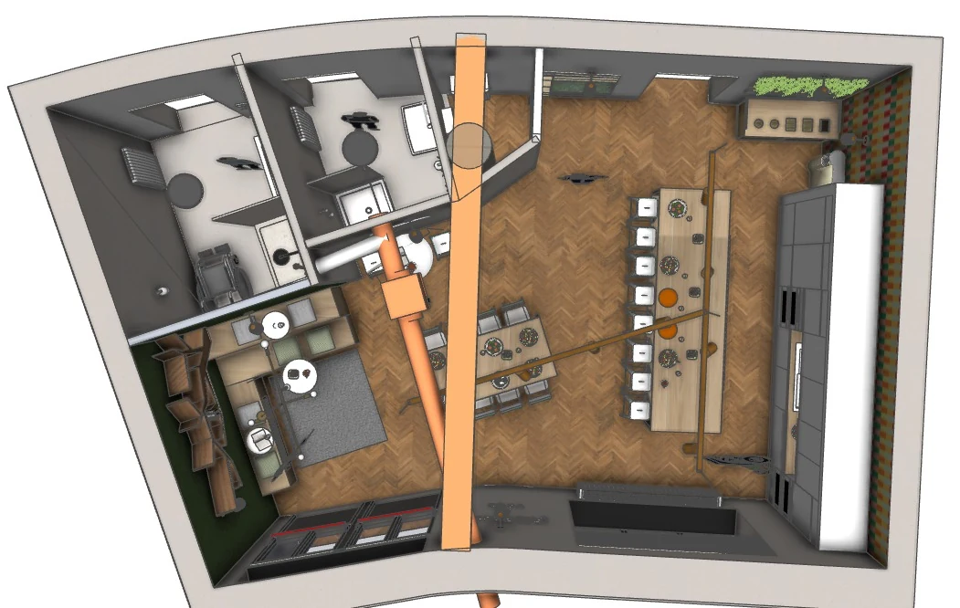 Cafétéria scolaire | plan refectoire 2
