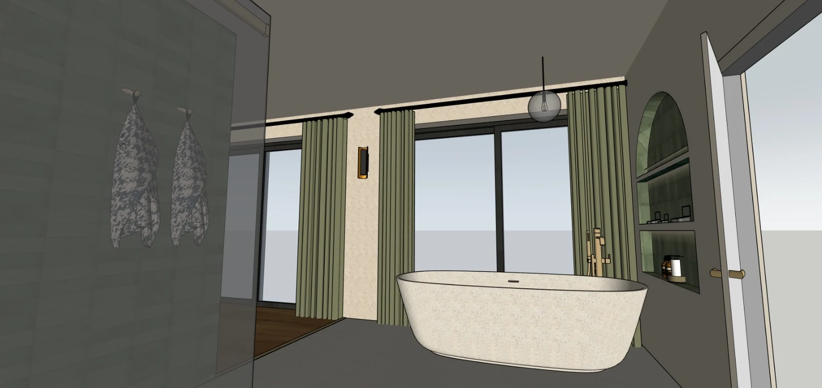 Suite parentale | plan baignoire